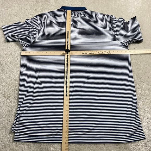 Peter Millar Polo Shirt Mens XL Blue Summer Comfort Golf Stretch Performance - Picture 4 of 7